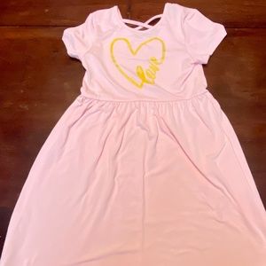 Girl’s Pink Love Dress